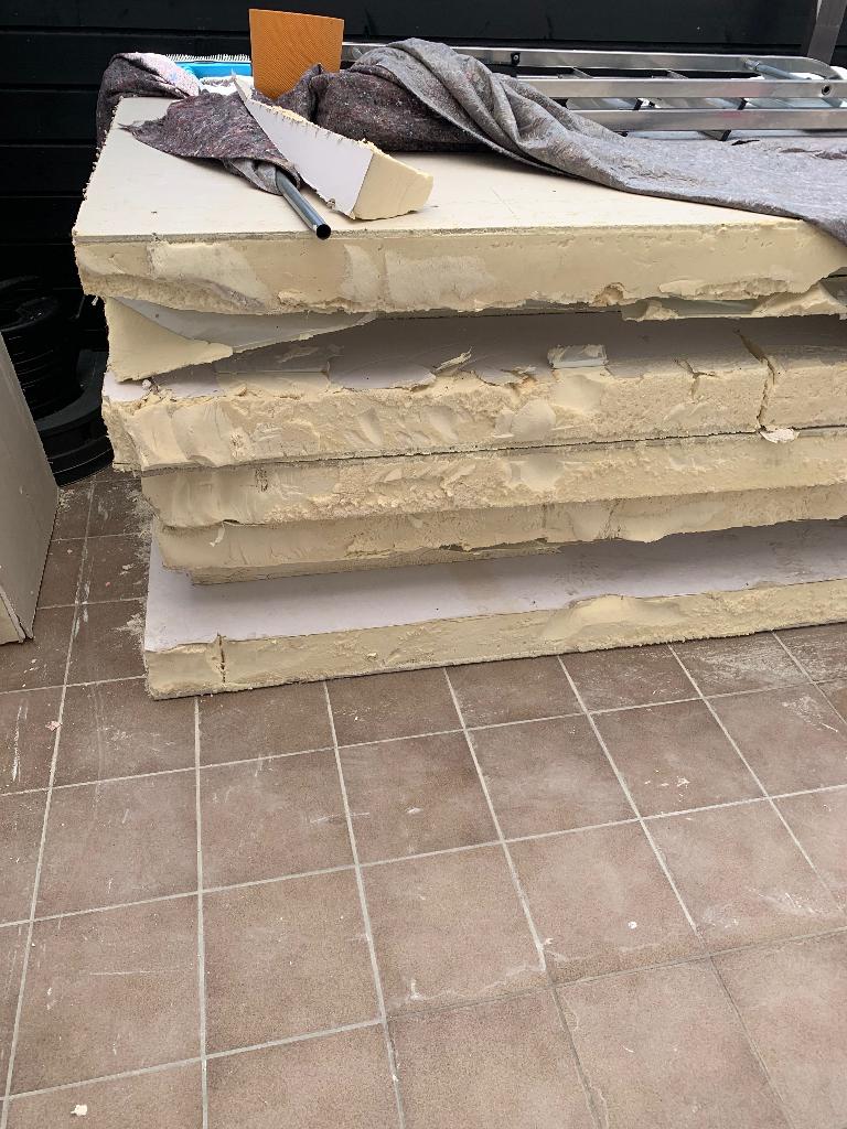 PIR isolatieplaten 12 cm met gyproc, Doe-het-zelf en Bouw, Isolatie en Afdichting, Ophalen, Gebruikt, Dakisolatie, 12 cm of meer