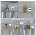 Partijtje oorbellen, Bijoux, Sacs & Beauté, Boucles d'oreilles, Neuf, Autres matériaux, Pendantes, Jaune