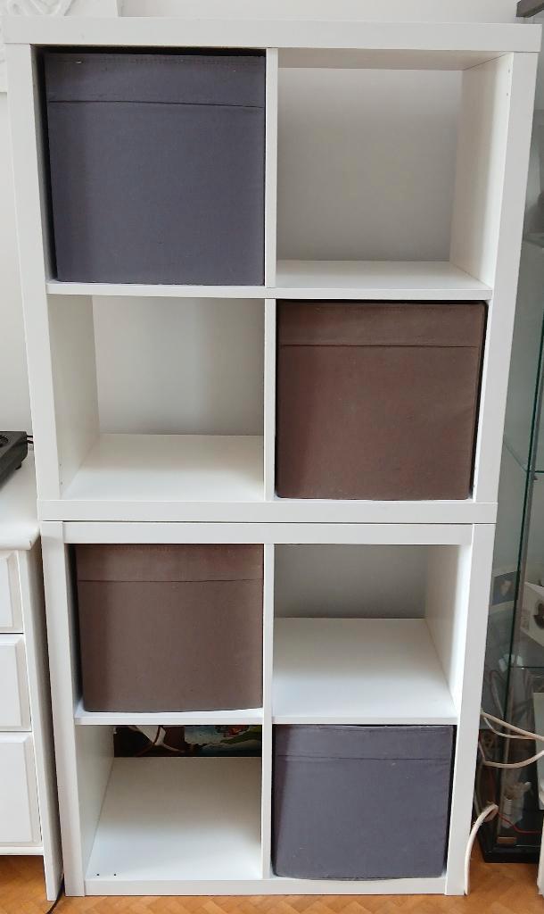 2x armoire blanche IKEA Kallax, Maison & Meubles, Armoires | Étagères, Comme neuf, Enlèvement