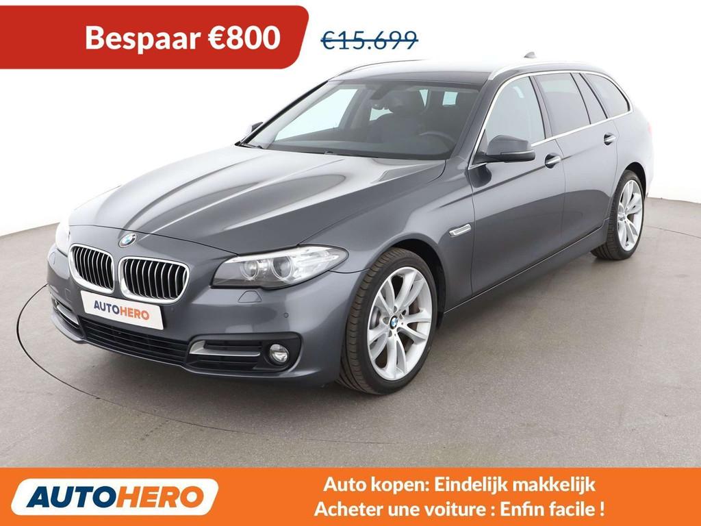 BMW 5 Serie 520 520d (année de construction 2015), Autos, Cuir, https://public.car-pass.be/vhr/703933be-8069-4c53-b297-f576d9a0551a