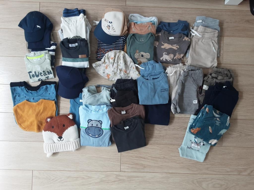 Jongens kledingpakket vanaf maatje 68 tot maat 92, Ophalen, Zo goed als nieuw