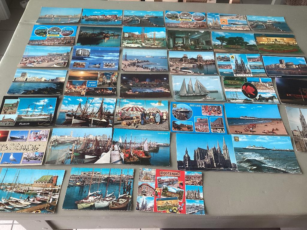Lot de 38 cartes postales OOSTENDE, côte, mer, Enlèvement ou Envoi, 1980 à nos jours, Affranchie, Flandre Occidentale