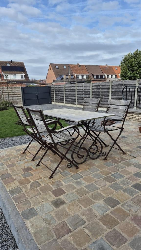 Gietijzeren tuinset, Tuin en Terras, Ophalen, Tuinset
