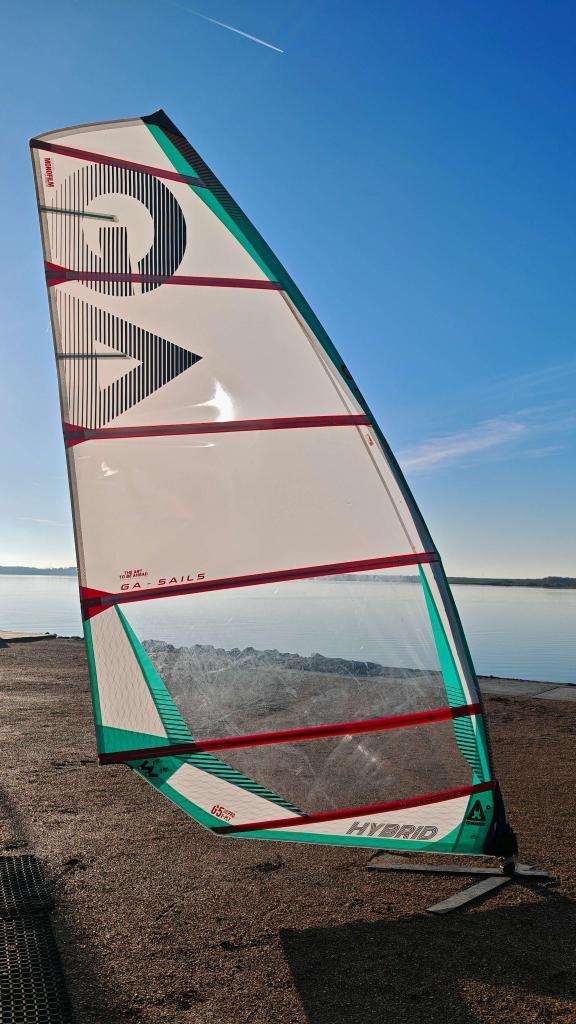 Ga-sails Hybrid HD 7.2 2025 | windsurf zeil, Watersport en Boten, Windsurfen, Gebruikt, Zeil, Met draagtas