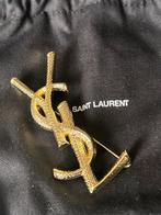 Saint Laurent broche YSL metal doré, Enlèvement ou Envoi, Comme neuf, Argent, Argent