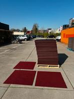 Carrelage de tapis Heuga rouge 1000m2, Enlèvement, Crème