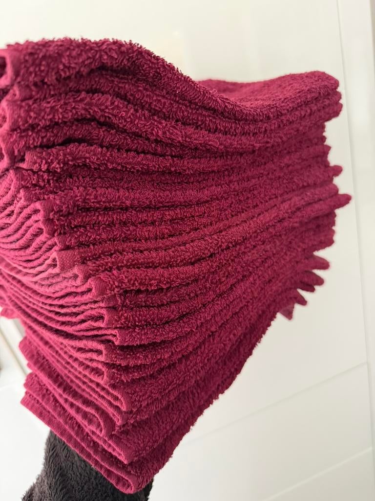 Gastenhanddoekjes / golfhanddoekjes, Ophalen, Gebruikt, Rood, Gastendoekje