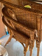 4 rieten stoelen, Ophalen, Zo goed als nieuw