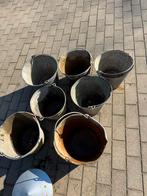 Seau en zinc, Enlèvement, Utilisé, Métal