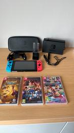 Nintendo Switch met accesoires, Ophalen, Met 2 controllers, Switch Original, Gebruikt