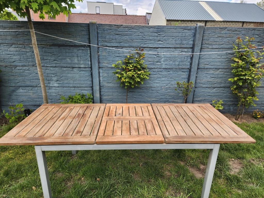 Tuinset uitschuifbare tafel met 8 stoelen, Ophalen