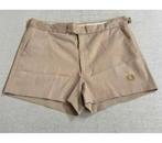 Vintage Fred Perry Shorts Dames W34 Beige hot-pants Tennis, Maat 38/40 (M), Kort, Beige, Ophalen of Verzenden
