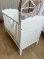 Berceau - lit pour tout-petit blanc avec hiboux, Enlèvement, Comme neuf, Lit