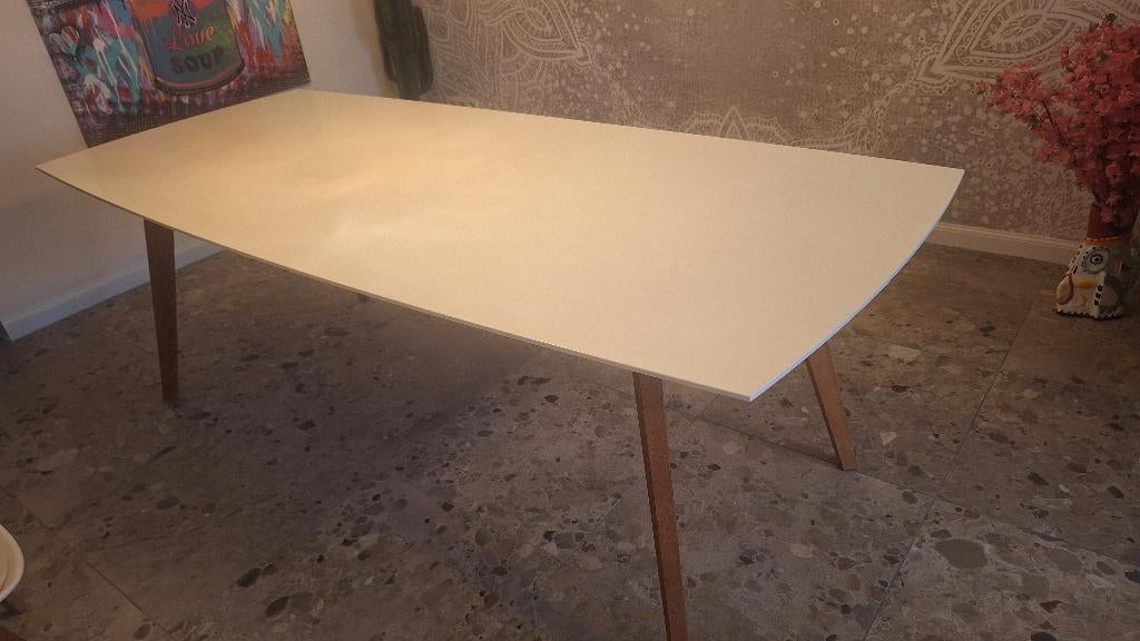 Eettafel, Huis en Inrichting, Ophalen, Ovaal, 200 cm of meer