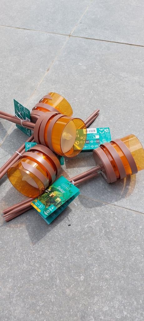 Solar kaars oranje, Jardin & Terrasse, Torches, Enlèvement ou Envoi, Neuf