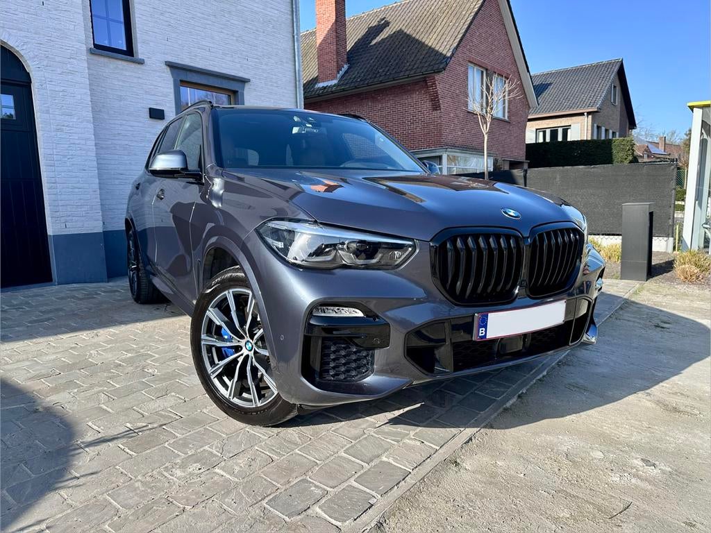 BMW X5 xDrive 45e | M pack | HuD | acc | memory | H&K, 48 g/km, Leder, Bruin, 5 zetels