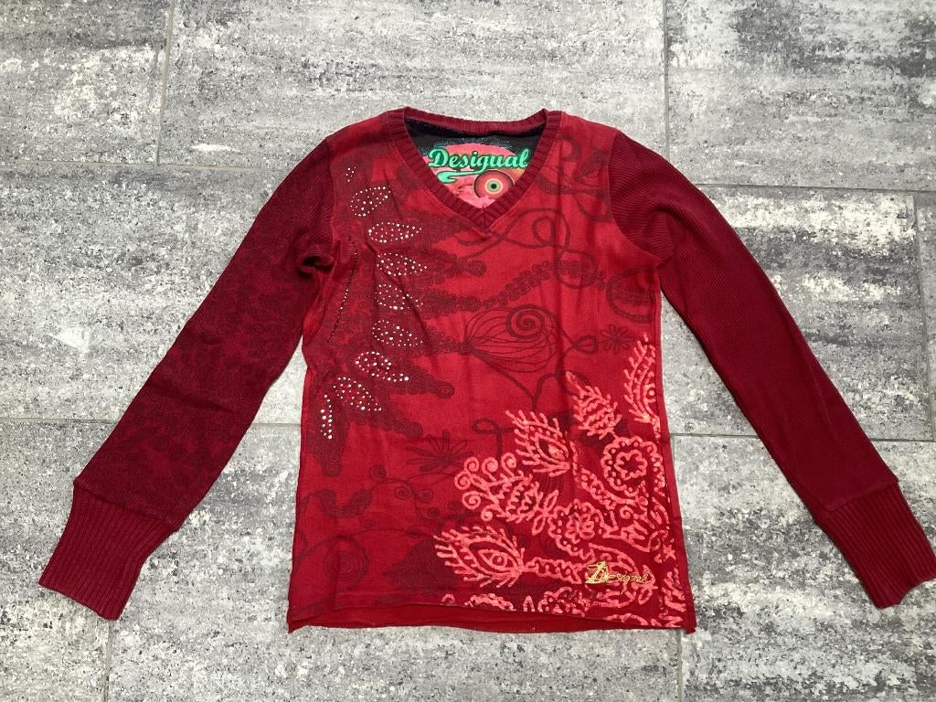 Shirt/ longsleeve Desigual S/M, Maat 38/40 (M), Ophalen of Verzenden, Lange mouw, Desigual