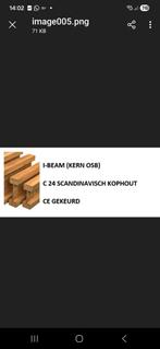 I-Beam i liggers. 220 mm hoogte. 7 meter lang, Ophalen, Balk