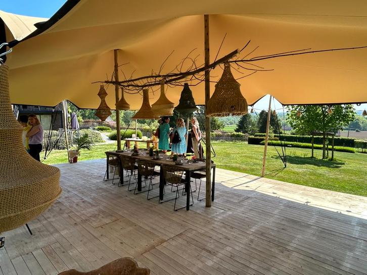 stretchtent, Tuin en Terras, Partytenten, Zo goed als nieuw, 2 meter of meer, 8 meter of meer, 6 meter of meer, Opvouwbaar, Ophalen
