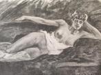 Félicien Rops - LASATA heliogravure, Antiek en Kunst, Kunst | Etsen en Gravures, Ophalen of Verzenden
