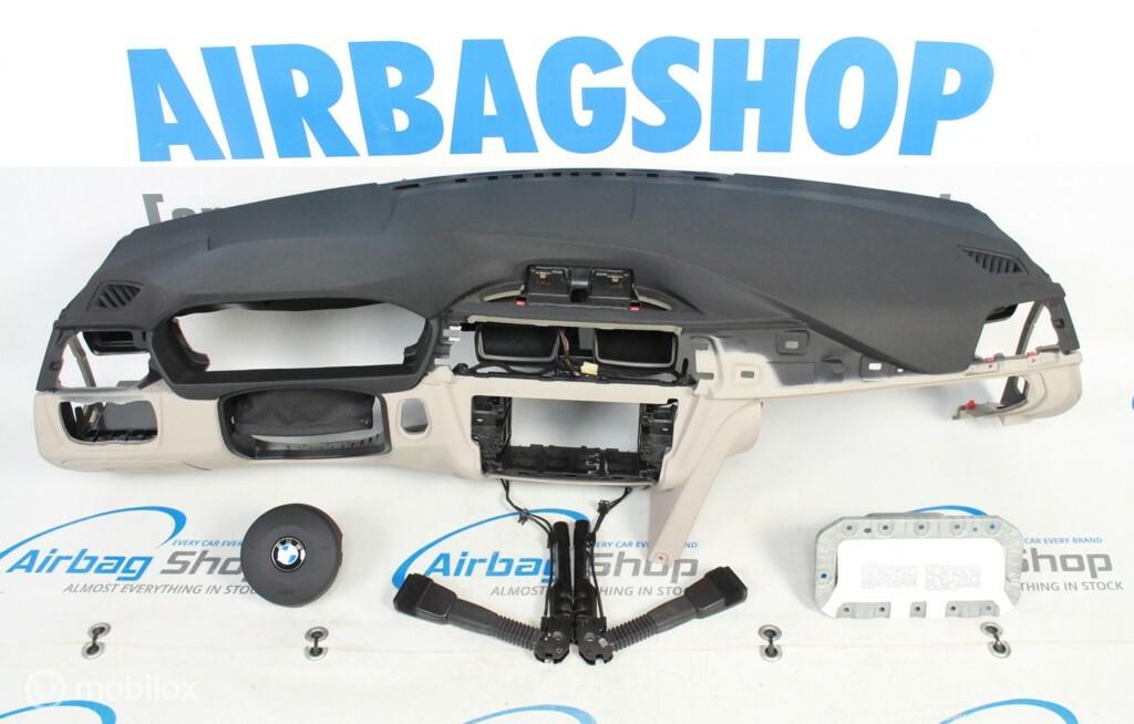 Airbag set - Dashboard M zwart beige BMW 3 F30 F31, Gebruikt, Ophalen of Verzenden