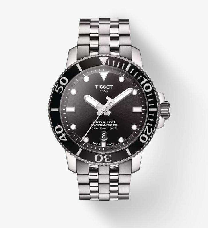 Tissot Seastar 1000 43mm, Handtassen en Accessoires, Horloges | Heren, Ophalen of Verzenden