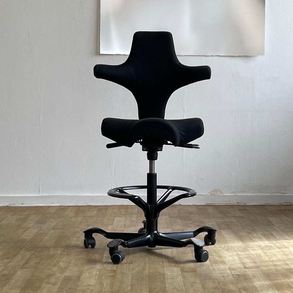 HÅG Capisco 8106, Ophalen, Ergonomisch, Zwart, Bureaustoel
