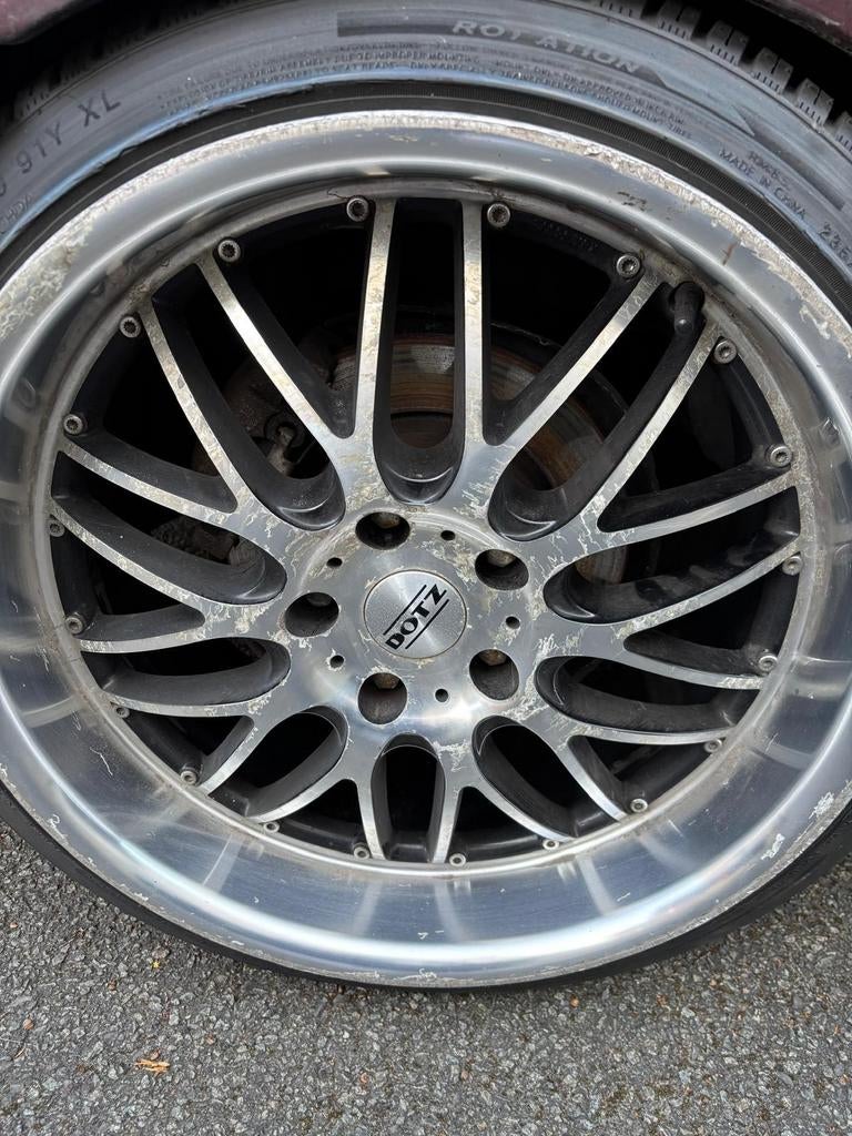 Dotz velgenset komt van een bmw e 46, Auto-onderdelen, Banden en Velgen, Ophalen, Velg(en)