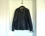 Donkergrijze zwarte lederen jas van Donar Maat 54, Kleding | Heren, Jassen | Winter, Ophalen of Verzenden, Maat 52/54 (L), Zwart