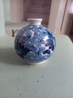 Blauw/wit vaasje, Ophalen of Verzenden, Gebruikt, Blauw