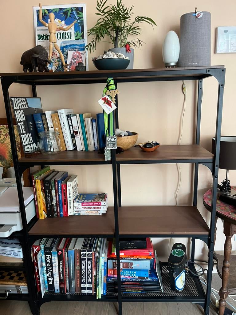 Stellingskast + TV meubel IKEA FJALLBO, Enlèvement, Comme neuf