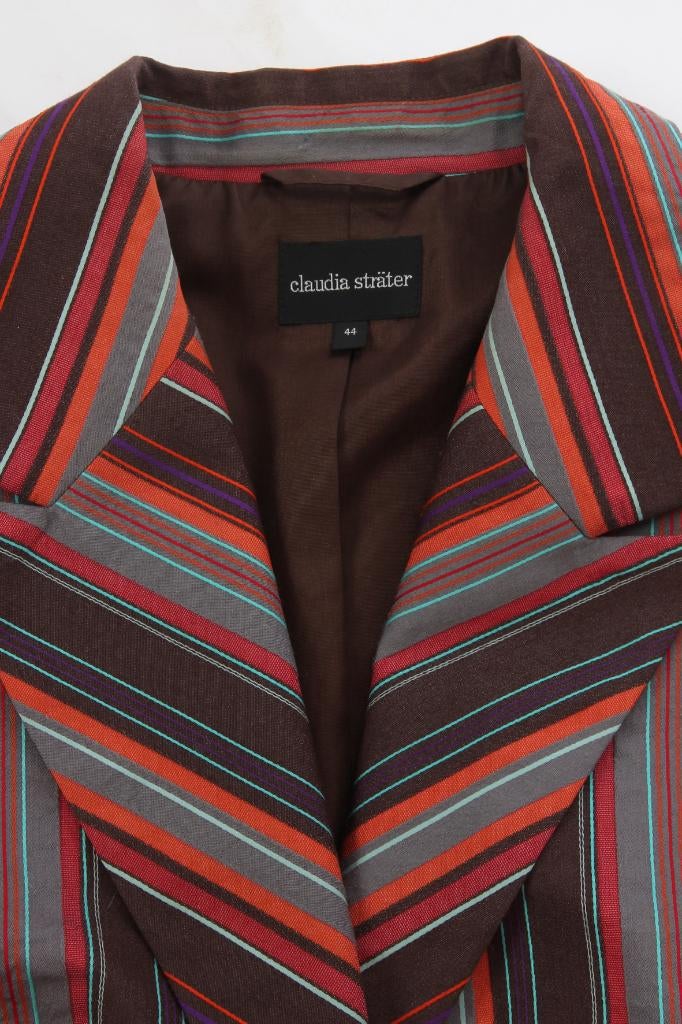 Gestreepte blazer  Claudia Sträter  44, Vêtements | Femmes, Enlèvement ou Envoi, Brun, Claudia Sträter, Manteau