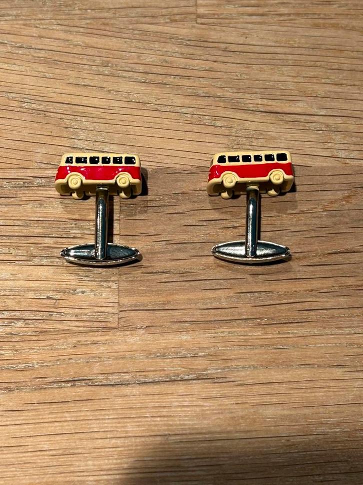 Manchetknopen - VW T1, Verzamelen, Speldjes, Pins en Buttons, Zo goed als nieuw, Ophalen