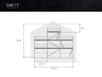 Échafaudage pour mur pignon / Échafaudage en aluminium Alu s beschikbaar voor biedingen