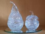 Spiegelglas met kristallen appel en peer, Maison & Meubles, Accessoires pour la Maison | Plateaux, Comme neuf, Enlèvement