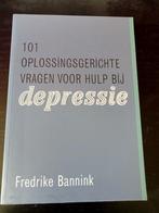101 oplossingsgerichte vragen voor hulp bij depressie, Boeken, Ophalen of Verzenden, Frederike Bannink, Zo goed als nieuw