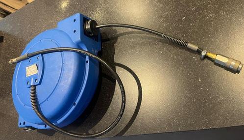 Ametec Slangveerhaspel 9 + 1 m diameter: 8 mm, Doe-het-zelf en Bouw, Compressors, Gebruikt, 10 bar of meer, 100 liter of meer
