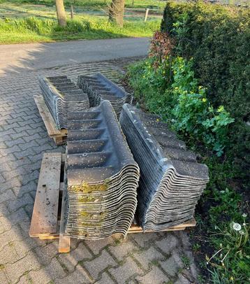 K-nok scharniernok eternit nok golfplaten nokstukken svk dak, Doe-het-zelf en Bouw, Ophalen, Gebruikt, Zwart, Golfplaat