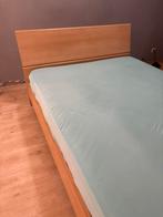 Gratis bed hout 140x 200 inclusief matras, Maison & Meubles, Chambre à coucher | Chambres à coucher complètes, Enlèvement, Utilisé