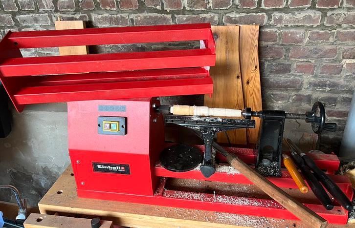 Einhell houtdraaibank + 4 groeven om te beginnen, Doe-het-zelf en Bouw, Draaibanken, Zo goed als nieuw, Houtdraaibank, 1000 mm of meer