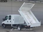 Iveco Daily 35C14 Kipper met Kist Dubbel Cabine Dubbellucht, Auto's, 2804 kg, Stof, Gebruikt, Euro 6