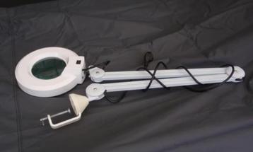 Loupe avec pince de table, Enlèvement, Comme neuf, Lampe loupe