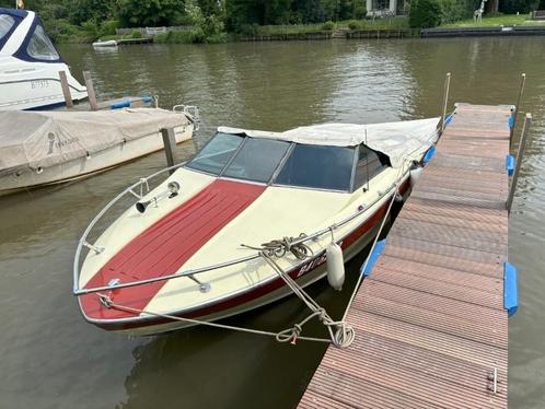 Vintage speedboot, Watersport en Boten, Speedboten, Gebruikt, 3 tot 6 meter, Benzine, 120 tot 200 pk, Polyester, Binnenboordmotor