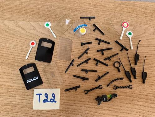 PLAYMOBIL T22 - LOT POLITIESTUFF, Kinderen en Baby's, Speelgoed | Playmobil, Zo goed als nieuw, Los Playmobil, Ophalen of Verzenden