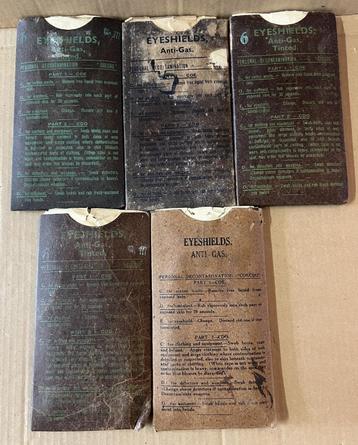 WW2 British army Anti-gas Eyeshields MKIII (original)  beschikbaar voor biedingen