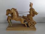 Beeld Ben Hur op strijdwagen met 2 paarden, Antiek en Kunst, Curiosa en Brocante, Ophalen of Verzenden