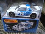 Match box / Matchbox Ford RS 200 in repro box, Hobby en Vrije tijd, Match box, Ophalen of Verzenden, Zo goed als nieuw, Auto