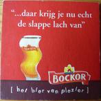 Bierviltje Bockor ...daar krijg je nu echt de slappe lach va, Verzamelen, Ophalen of Verzenden, Zo goed als nieuw, Viltje(s), Overige merken