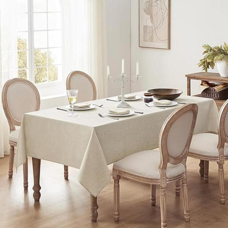 Tafelkleed beige vuilafstotend SNELLE GRATIS LEVERING, Huis en Inrichting, Tafelkleden, Nieuw, Rechthoek, Verzenden