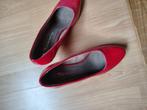 Felrode pumps, Kleding | Dames, Pumps, Zo goed als nieuw, Rood, Ophalen